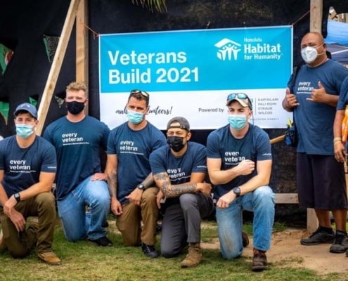 Hawaii habit for humanity volunteers. The Oahu habitat for humanity helps veterans in need of affordable housing. As a Honolulu mortgage broke Elias helps veterans and service members find the best VA loan options with low-interest rates.
