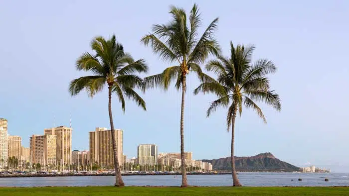 Panorama of Waikiki Honolulu Hawaii