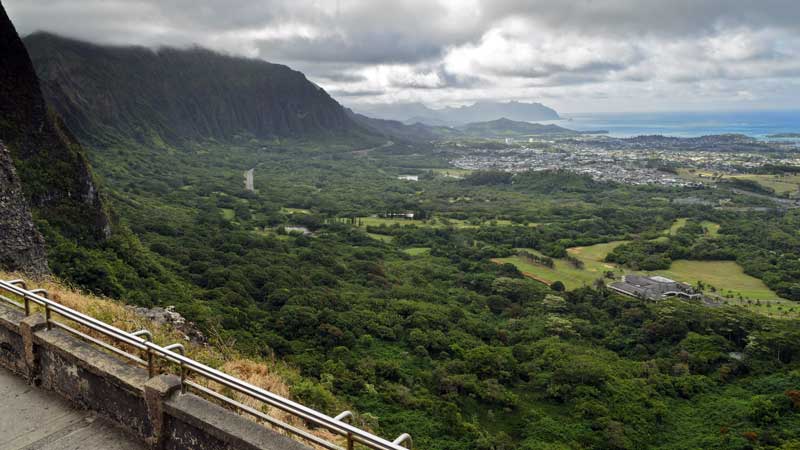 view of Hawaii from the mountain