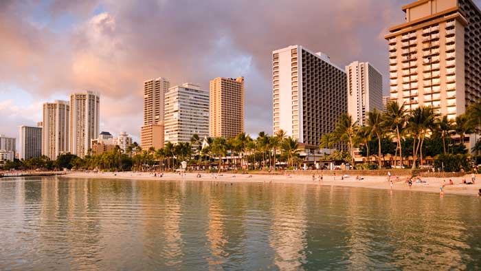 Waikiki Beach at Sunset