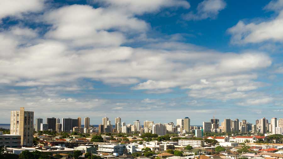 residential homes downtown city Honolulu Hawaii