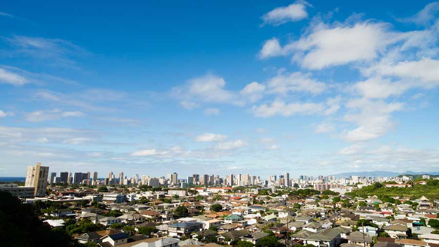 residential homes downtown city Honolulu Hawaii