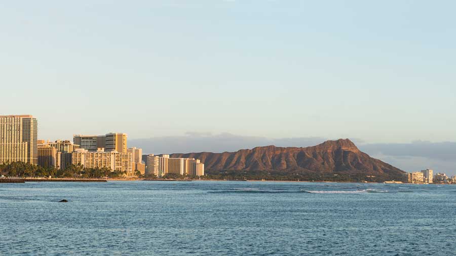 view over Waikiki Oahu Hawaii